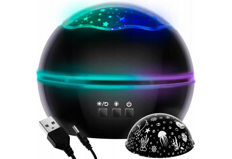 ISO TRADE LED Nachtlicht Nachtlicht mit Projektor LED Galaxy Sternenhimmel Lampe Tischlampe von ISO TRADE
