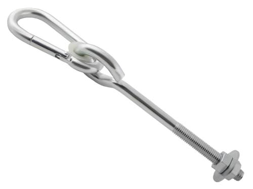 ISO TRADE Schaukelhaken mit Karabiner Lang Drehbar Belastbar bis 300 kg für Holzbalken und Stahlträger 4571 ISO TRADE Schaukelhaken mit Karabiner Lang Drehbar Belastbar bis 300 kg für Holzbalken und Stahlträger 4571 von ISO TRADE