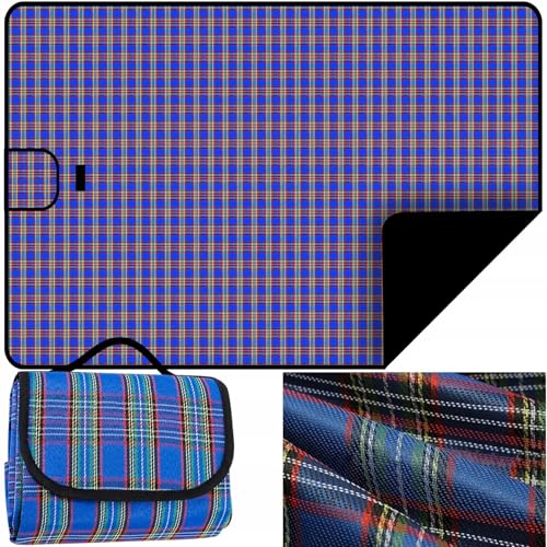 ISO TRADE Matte • wasserdicht • Blau • PSA • für Familienpicknick oder Grill im Freien • 145 x 180 cm • 500 g • Ersetzt eine Decke • Sieht aus wie eine kleine Tasche • #2450 Taschen, Mehrfarbig, von ISO TRADE