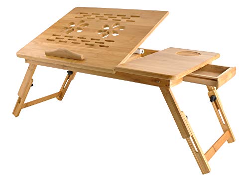 Iso Trade 7974 Zubehör für PC und Laptops, Marke Modell Large Size Adjustable Height Portable Foldable Laptop Notebook Desk Tray Bed Table with Drawer Size 62,5 x 34,5 x 26 cm Iso Trade 7974 Zubehör für PC und Laptops, Marke Modell Large Size Adjustable Height Portable Foldable Laptop Notebook Desk Tray Bed Table with Drawer Size 62,5 x 34,5 x 26 cm von ISO TRADE