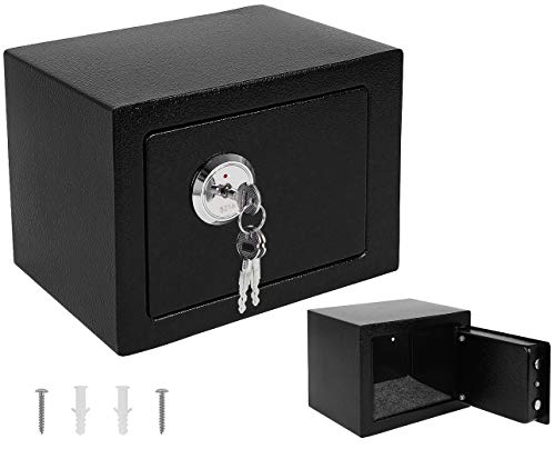 Safe Möbeltresor Dokumententresor Wand Doppelbartschloss Schlüssel Geldschrank 23x17x17cm Schwarz 8800 Safe Möbeltresor Dokumententresor Wand Doppelbartschloss Schlüssel Geldschrank 23x17x17cm Schwarz 8800 von ISO TRADE