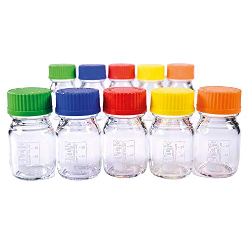 ISOLAB Vorratsflaschen, 100 ml, rund, Schraubverschluss GL 45, Borosilikatglas, klar, zur Aufbewahrung/Lagerung,10er-Pack ISOLAB Vorratsflaschen, 100 ml, rund, Schraubverschluss GL 45, Borosilikatglas, klar, zur Aufbewahrung/Lagerung,10er-Pack von ISOLAB