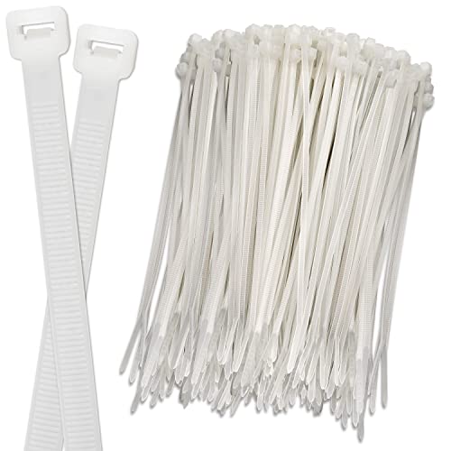 ISOLATECH 100Stk Kabelbinder weiß 150mm x 2,5mm korrosions- & säureschutz, flammwidrig UL 94V2, UV- und witterungsbeständig von -35°C bis +85°C, hohe Zugfestigkeit, innen & außen von ISOLATECH