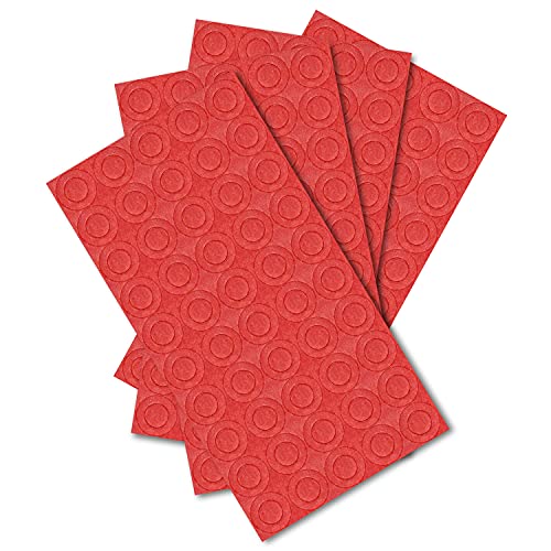 ISOLATECH 200 STK. 18650 Batterie Isolatoren Rot Ø 17mm - Selbstklebende Isolierungsringe für Akkuzellen Pluspol - wärmebeständiges & langlebiges Gerstenpapier von ISOLATECH