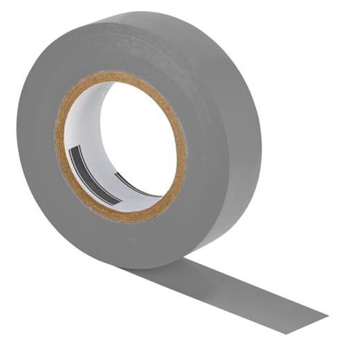 ISOLATECH 1 Rolle PVC Isolierband Grau 19mm x 20 Meter x 0,15mm VDE 0340-3-1 2002-03 DIN EN 60454-3-1 flammwidrig rückstandsfrei entfernbar von ISOLATECH