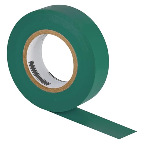 ISOLATECH 1 Rolle PVC Isolierband Grün 19mm x 20 Meter x 0,15mm VDE 0340-3-1 2002-03 DIN EN 60454-3-1 flammwidrig rückstandsfrei entfernbar von ISOLATECH