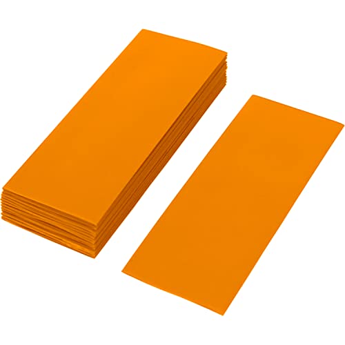 ISOLATECH 10 Stk PVC Schrumpfschlauch geschnittene 72mm Stücke orange ohne Kleber Flachmaß 30mm (Ø19,1mm) Schrumpfverhältnis 2:1 zum Isolieren von 18650 Akku Batterien unbeschriftet (Ø19,1mm 72mm) von ISOLATECH