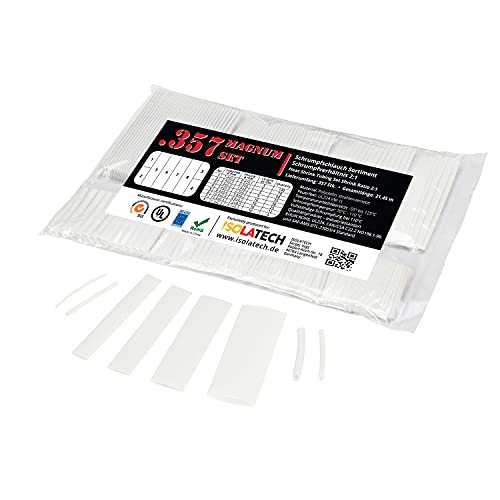 ISOLATECH 357-tlg Magnum Schrumpfschlauch unbeschriftet Set Beutel Weiß 2:1 ohne Kleber von ISOLATECH