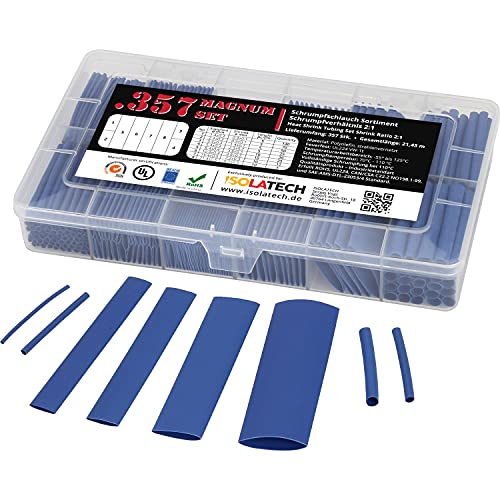 ISOLATECH 357-tlg Magnum Schrumpfschlauch unbeschriftet Set Box Blau 2:1 ohne Kleber ISOLATECH 357-tlg Magnum Schrumpfschlauch unbeschriftet Set Box Blau 2:1 ohne Kleber von ISOLATECH
