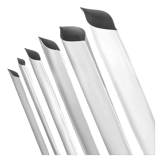 ISOLATECH Schrumpfschlauch Meterware weiß ohne Kleber Ø100mm 1 Meter Schrumpfverhältnis 2:1 Set Polyolefin zum Isolieren von Kabel Lötverbindungen unbeschriftet UV beständig (Ø100mm 1Meter) von ISOLATECH