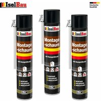 Isolbau - 3 x 750 ml montageschaum mit aussprührohr pu-schaum bauschaum 1K Isolbau - 3 x 750 ml montageschaum mit aussprührohr pu-schaum bauschaum 1K von ISOLBAU