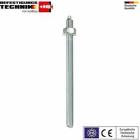 Ankerstangen M8 M30 Gewindestangen eta Zulassung Verbundanker Verbundmörtel Menge: 20 Stück Abmessungen: M16 x 300mm von ISOLBAU