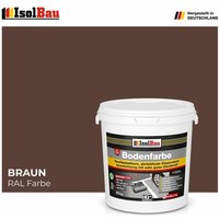Bodenfarbe Betonfarbe Braun 20 kg Bodenbeschichtung Fußbodenfarbe Garage von ISOLBAU