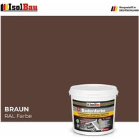 Bodenfarbe Betonfarbe Braun 7 kg Bodenbeschichtung Fußbodenfarbe Garage von ISOLBAU