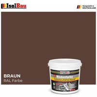 Isolbau - Bodenfarbe Betonfarbe Braun 7 kg Bodenbeschichtung Fußbodenfarbe Garage von ISOLBAU