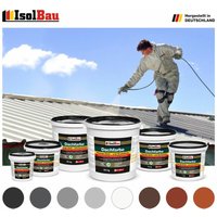Isolbau - Dachfarbe 1,5kg - 25kg Fassadenfarbe Sockelfarbe Betonfarbe ral Farbe 100% eco Farbe: Ziegelrot Menge: 12 kg - (3,28 /kg) von ISOLBAU