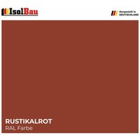 Isolbau - Dachfarbe 1,5kg - 25kg Fassadenfarbe Sockelfarbe Betonfarbe ral Farbe 100% eco Menge: 12 kg - (3,28 /kg) Farbe: Rustikalrot von ISOLBAU