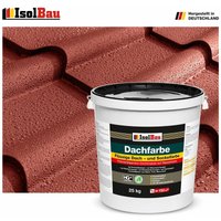 Dachfarbe Betonfarbe Sockelfarbe Fassadenfarbe 25 kg Rustikalrot profi qualität von ISOLBAU