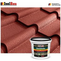Isolbau - Dachfarbe Betonfarbe Sockelfarbe Fassadenfarbe 7 kg Rustikalrot profi qualität von ISOLBAU