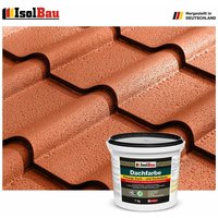 Isolbau - Dachfarbe Betonfarbe Sockelfarbe Fassadenfarbe 7 kg Ziegelrot profi qualität von ISOLBAU
