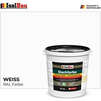 Isolbau - Dachfarbe Sockelfarbe Weiss 20 kg Fassadenfarbe ral Farbe Nano Polymermembran von ISOLBAU