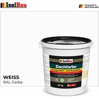 Isolbau - Dachfarbe Sockelfarbe Weiss 25 kg Fassadenfarbe ral Farbe Nano Polymermembran von ISOLBAU