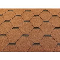 Dachschindeln Hexagonal Dreieck Form 21 m Braun (7 Pakete) Schindeln Dachpappe von ISOLBAU