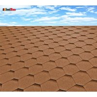 Dachschindeln Hexagonal Dreieck Form 30m Braun (10 Pakete) Schindeln Dachpappe von ISOLBAU
