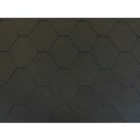 Dachschindeln Hexagonal Dreieck Form 6 m Schwarz (2 Pakete) Schindeln von ISOLBAU