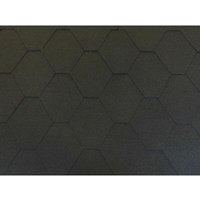 Dachschindeln Hexagonal Dreieck Form 6 m Schwarz (2 Pakete) Schindeln von ISOLBAU