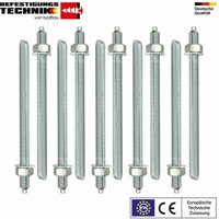 Isolbau - Ankerstangen M16 x260 Gewindestange 10 St. eta Zulassung Mutter Verbundmörtel Isolbau - Ankerstangen M16 x260 Gewindestange 10 St. eta Zulassung Mutter Verbundmörtel von ISOLBAU