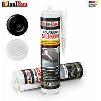 Isolbau - Aquarium Silikon 1-48 x 300ml Transparent Schwarz Glassilikon Aquarium Kleber Menge: 8 Stück Farbe: Transparent Artikel: Aquarium Silikon von ISOLBAU