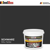 Bodenfarbe Betonfarbe Schwarz 12 kg Bodenbeschichtung Fußbodenfarbe Garage von ISOLBAU