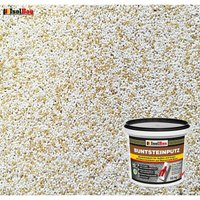 Isolbau - Buntsteinputz Mosaikputz bp 60 (weiss, sand/gelb) 10 kg Absolute ProfiQualität von ISOLBAU