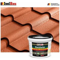 Isolbau - Dachfarbe Betonfarbe Sockelfarbe Fassadenfarbe 12 kg Ziegelrot profi qualität von ISOLBAU