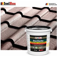 Isolbau - Dachfarbe Betonfarbe Sockelfarbe Fassadenfarbe 20 kg Braun profi qualität von ISOLBAU