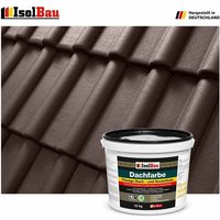 Isolbau - Dachfarbe Braun 12 kg Sockelfarbe Fassadenfarbe Dachbeschichtung ral Farbe von ISOLBAU
