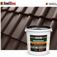 Isolbau - Dachfarbe Braun 20 kg Sockelfarbe Fassadenfarbe Dachbeschichtung ral Farbe von ISOLBAU