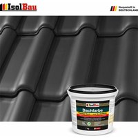 Isolbau - Dachfarbe Schwarz 7 kg Sockelfarbe Fassadenfarbe Dachbeschichtung ral Farbe von ISOLBAU