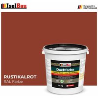 Isolbau - Dachfarbe Sockelfarbe Rustikalrot 20 kg Fassadenfarbe ral Farbe Polymermembran von ISOLBAU