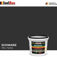 Isolbau - Dachfarbe Sockelfarbe Schwarz 7 kg Fassadenfarbe ral Farbe Nano Polymermembran von ISOLBAU