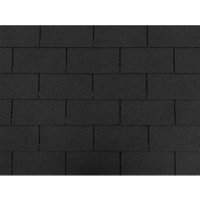 Dachschindeln 2m Rechteck Form Schwarz (14 Stk) Schindeln Dachpappe Bitumen von ISOLBAU