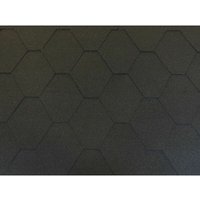 Isolbau - Dachschindeln Hexagonal Dreieck Form 21 m Schwarz (7 Pakete) Schindeln von ISOLBAU