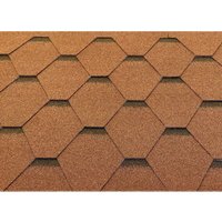 Dachschindeln Hexagonal Dreieck Form 27 m Braun (9 Pakete) Schindeln Dachpappe von ISOLBAU