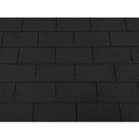 Dachschindeln Rechteck Form Schwarz 2 Pakete (5,72 m² ) Schindeln Dachpappe von ISOLBAU