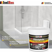 Isolbau - Flüssigfolie Dichtfolie 7 kg Abdichtfolie Abdichtung Bad Dusche Küche Qualität von ISOLBAU