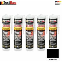 Isolbau - Hochtemperatursilikon 5 x 300ml 350°C Dichtmasse Dichtstoff Ofen Motor schwarz Isolbau - Hochtemperatursilikon 5 x 300ml 350°C Dichtmasse Dichtstoff Ofen Motor schwarz von ISOLBAU
