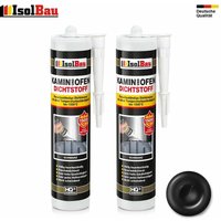 Kamin Ofen Dichtstoff 1500°C Schwarz 1-48 x 300ml Dichtmasse Hochtemperatur Menge: 2 Stück Kamin Ofen Dichtstoff 1500°C Schwarz 1-48 x 300ml Dichtmasse Hochtemperatur Menge: 2 Stück von ISOLBAU