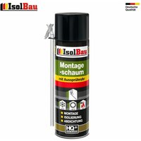 Montageschaum 1 Dose 500 ml Bauschaum 1K pu Schaum mit Aussprührohr - Isolbau von ISOLBAU
