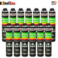 Isolbau - Pistolenschaum 13 Dose x 750 ml Montageschaum 1 k Bauschaum hohe Qualität Isolbau - Pistolenschaum 13 Dose x 750 ml Montageschaum 1 k Bauschaum hohe Qualität von ISOLBAU